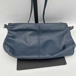 Stone Mountain USA Leather Shoulder Bag In Blue